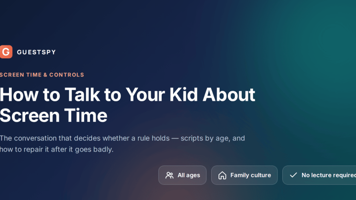 How to Talk to Your Kid About Screen Time